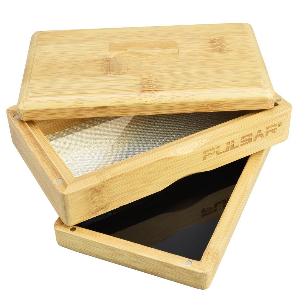 Pulsar Bamboo Sifter Box - SmokeWeed.com