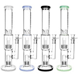 Pulsar Borosilicate Water Pipe- 16.5" / 19mm F / Colors Vary - SmokeWeed.com