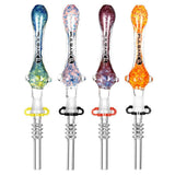 Pulsar Candy Frit Twist Dab Straw - 7.5"/Colors Vary - SmokeWeed.com