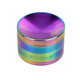 Pulsar Concave Rainbow Anodized Aluminum Grinder | 2.5" - SmokeWeed.com