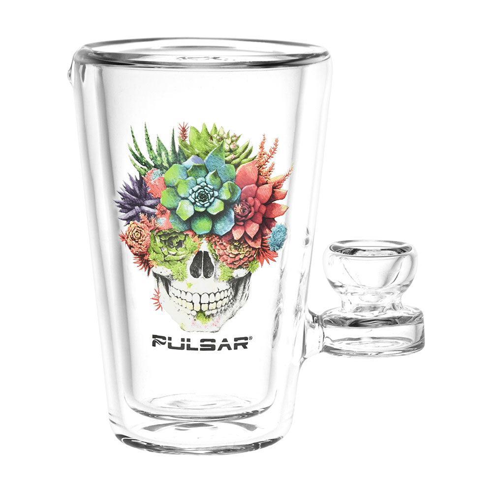 Pulsar Design Series x Drinkable Series Glass Tumbler Pipe | 250mL | 5" - SmokeWeed.com