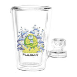 Pulsar Design Series x Drinkable Series Glass Tumbler Pipe | 250mL | 5" - SmokeWeed.com