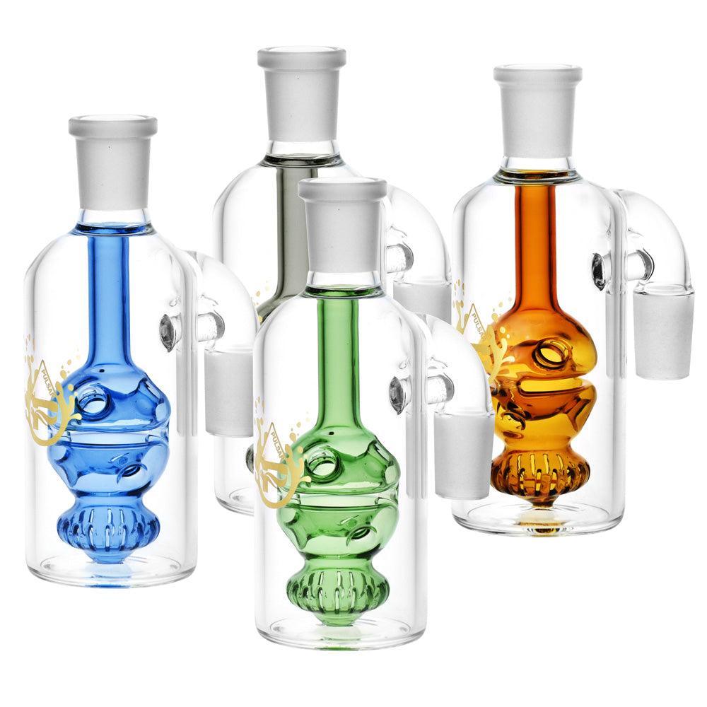 Pulsar Egg Perc Ash Catcher - 90 Degree / Colors Vary - SmokeWeed.com