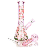 Pulsar Fruit Series Peaches & Cream Herb Pipe Glow Duo - 10" / 14mm F - SmokeWeed.com