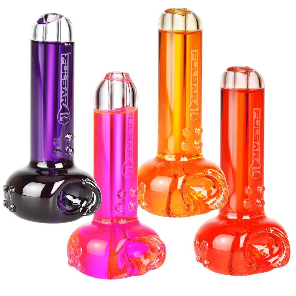 Pulsar Glycerin Series Freezable Spoon Bowl Hand Pipe - 4"/Colors Vary - SmokeWeed.com