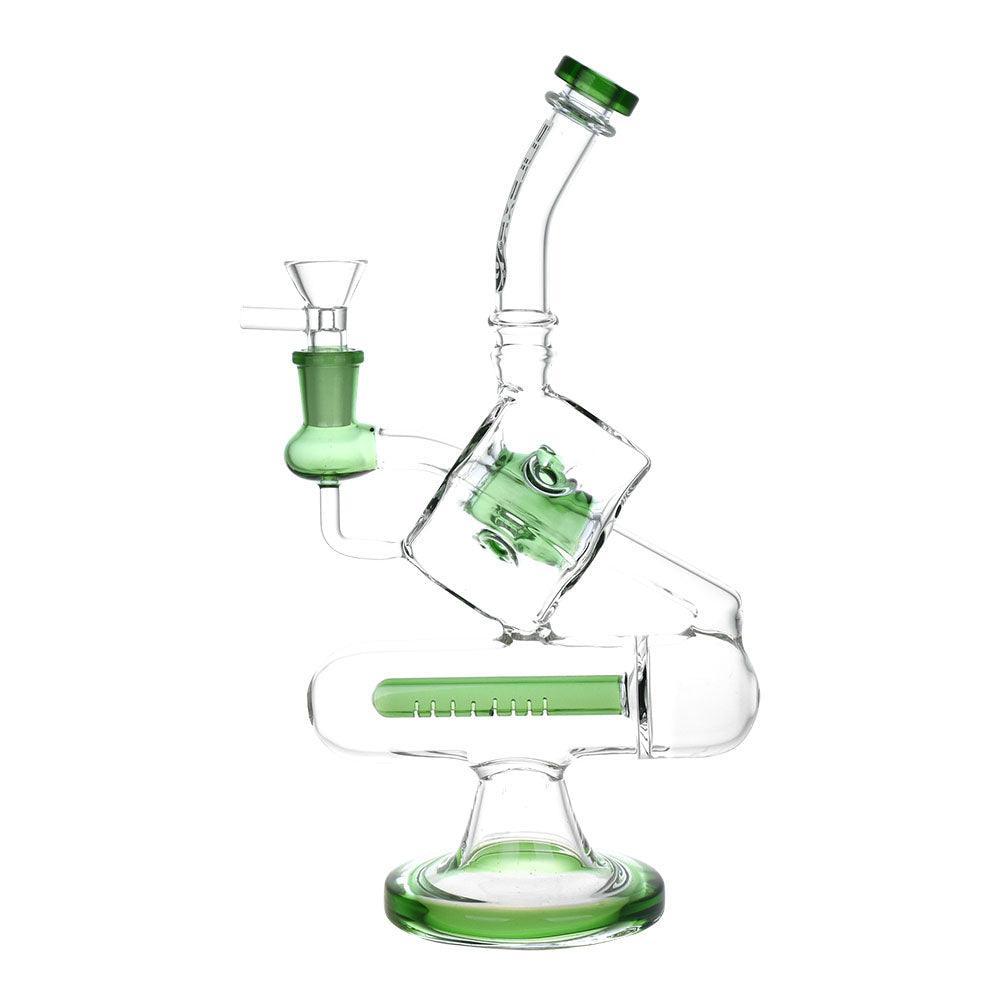 Pulsar Inception Cube Water Pipe- 10.5"/14mm F/Colors Vary - SmokeWeed.com