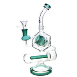 Pulsar Inception Cube Water Pipe- 10.5"/14mm F/Colors Vary - SmokeWeed.com