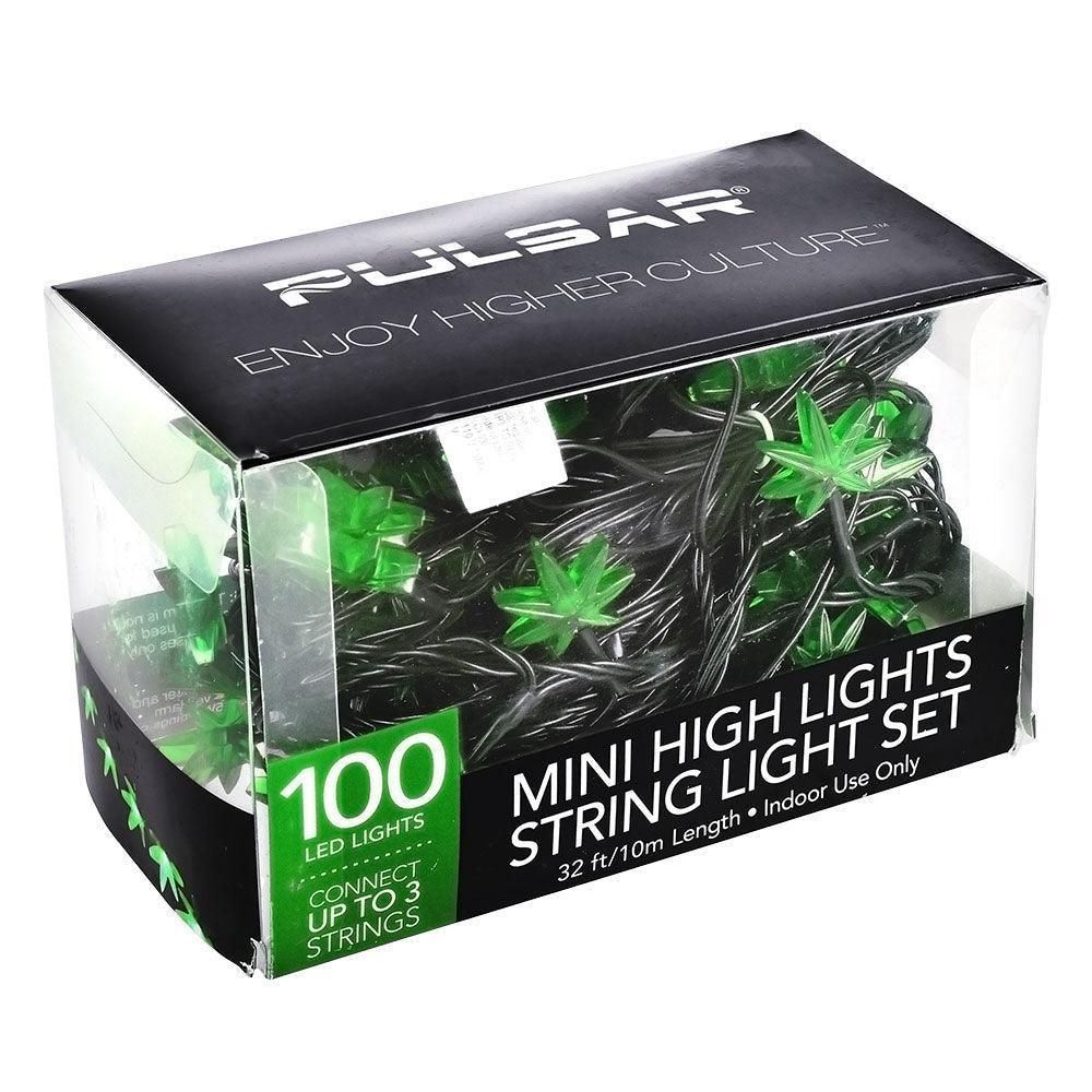 Pulsar Mini High Lights Hemp Leaf LED String Light Set - SmokeWeed.com