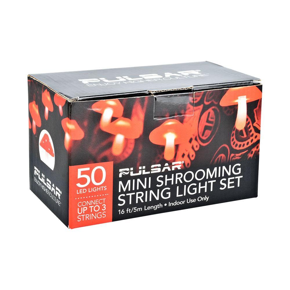 Pulsar Mini Shrooming LED String Light Set - 50 lights / 16ft - SmokeWeed.com