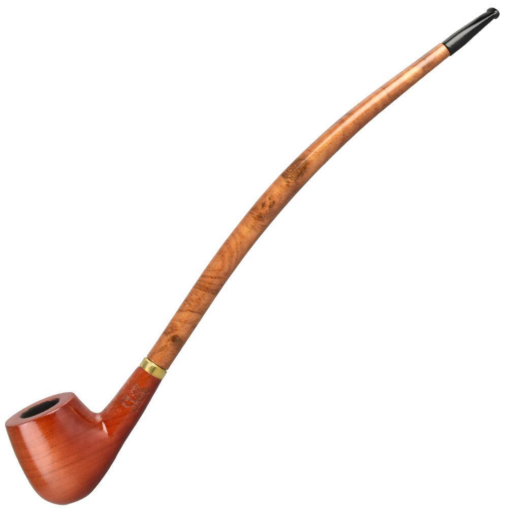 Pulsar Shire Pipes Apple Churchwarden Cherry Wood Tobacco Pipe - SmokeWeed.com