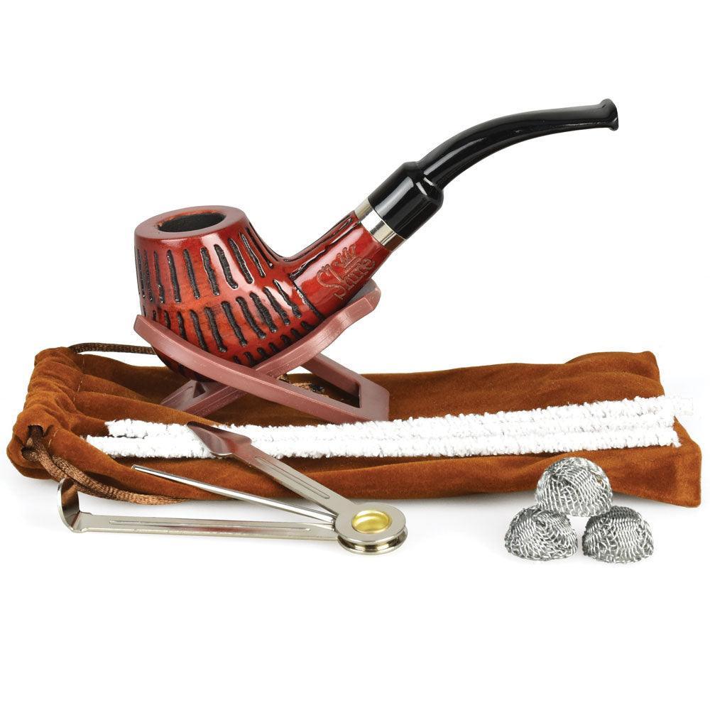 Pulsar Shire Pipes The Mad Dash | Engraved Brandy Smoking Pipe - SmokeWeed.com