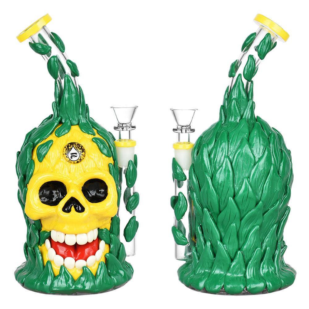 Pulsar Skull Pineapple Water Pipe - 10"/14mm F - SmokeWeed.com
