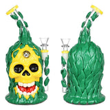 Pulsar Skull Pineapple Water Pipe - 10"/14mm F - SmokeWeed.com