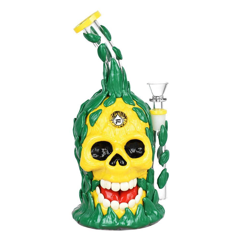 Pulsar Skull Pineapple Water Pipe - 10"/14mm F - SmokeWeed.com