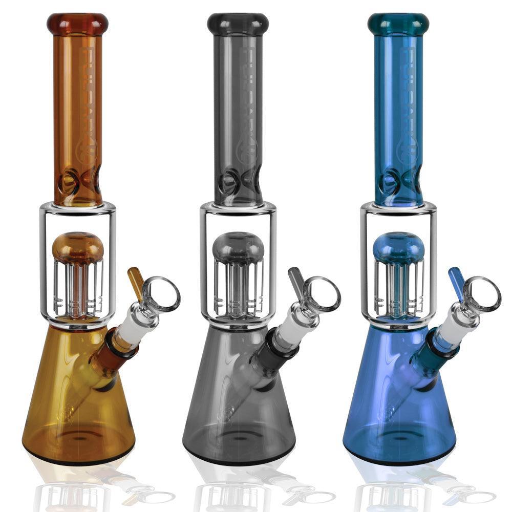Pulsar Tree Perc Beaker - 11.5" / 14mm F / Colors Vary - SmokeWeed.com