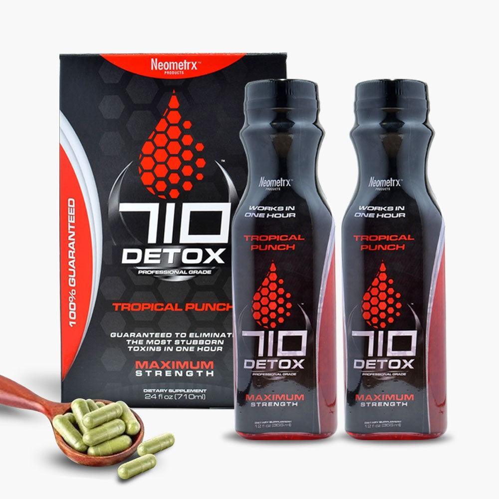 Pure Detox 710 Premium Kit (2 - 12oz + 6 Caps) - Tropical Punch - SmokeWeed.com