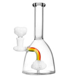 Rainbow Cloud Water Pipe - 7.25" / 14mm F - SmokeWeed.com
