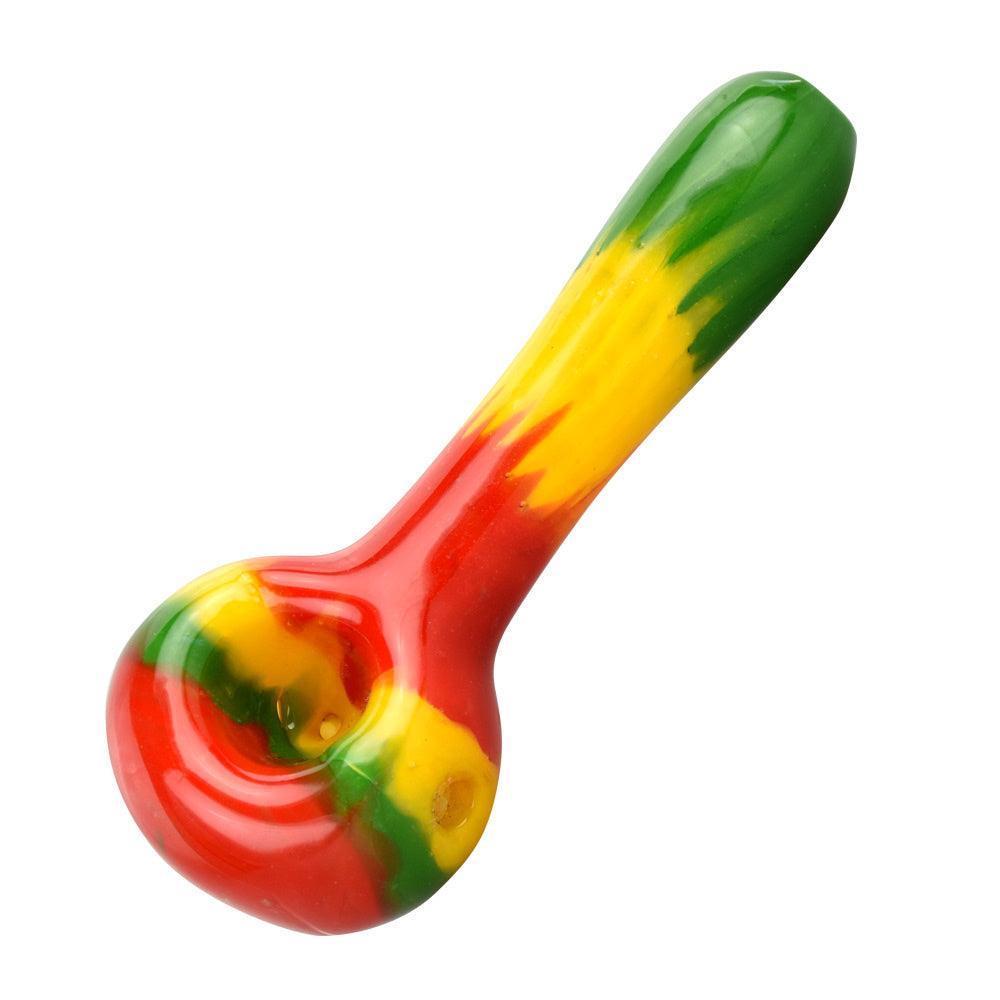 Rasta Color Block Spoon Pipe - SmokeWeed.com