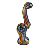 Rasta Twist Fumed Bubbler - 6" - SmokeWeed.com