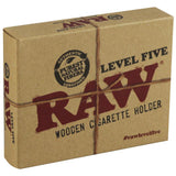 Raw Level 5 Wooden Cigarette Holder - 4" - SmokeWeed.com