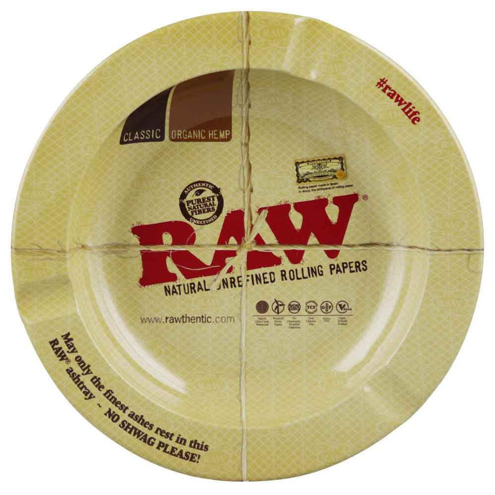Raw Round Metal Ashtray - Magnetic / 5.5" - SmokeWeed.com