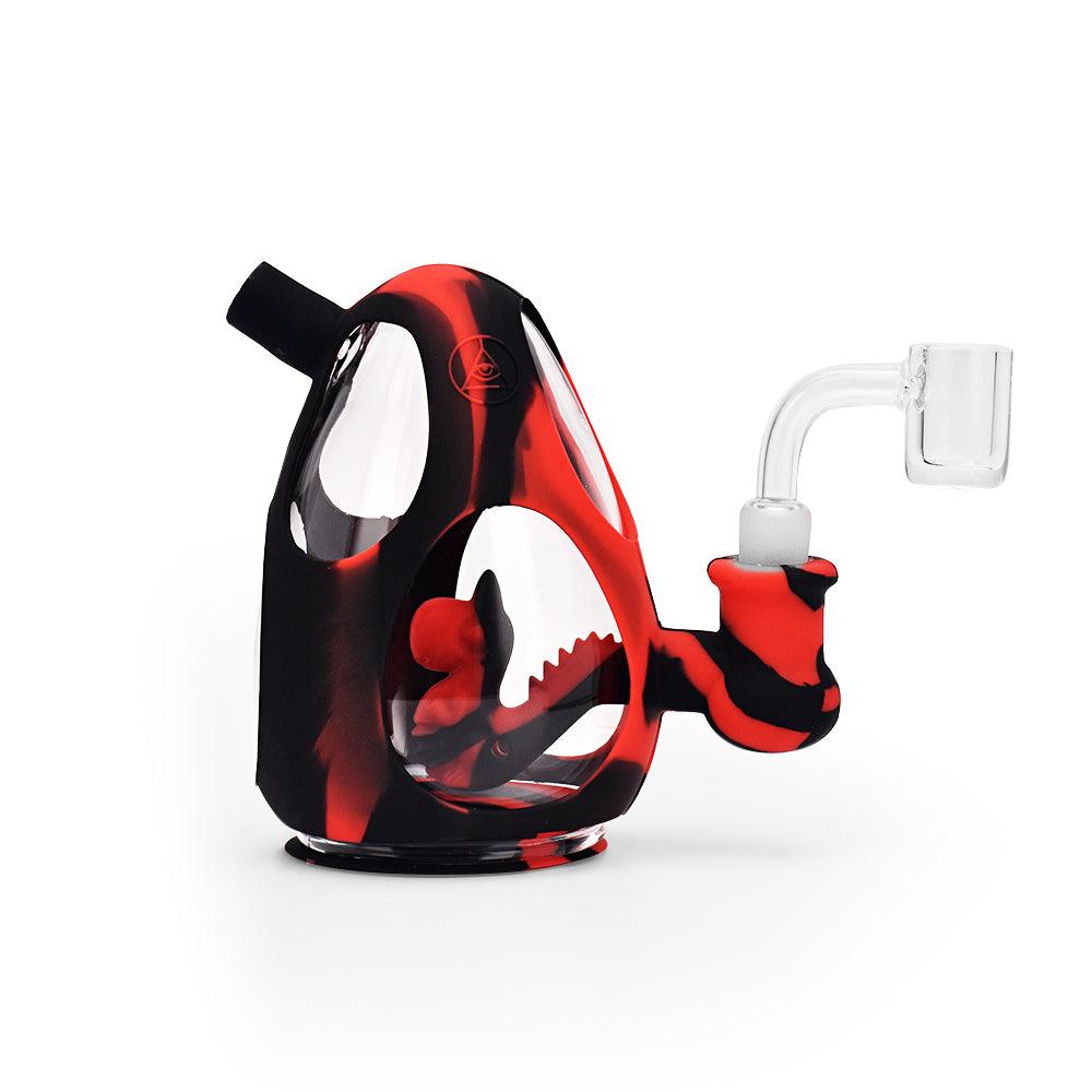 Ritual - 5'' Silicone Yoshi Egg Rig - Black & Red - SmokeWeed.com