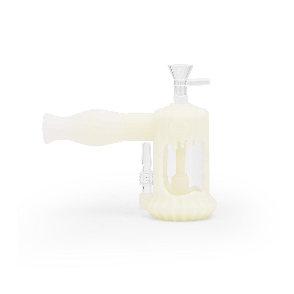 Ritual - 6'' Duality Silicone Dual Use Bubbler - UV Titanium White - SmokeWeed.com