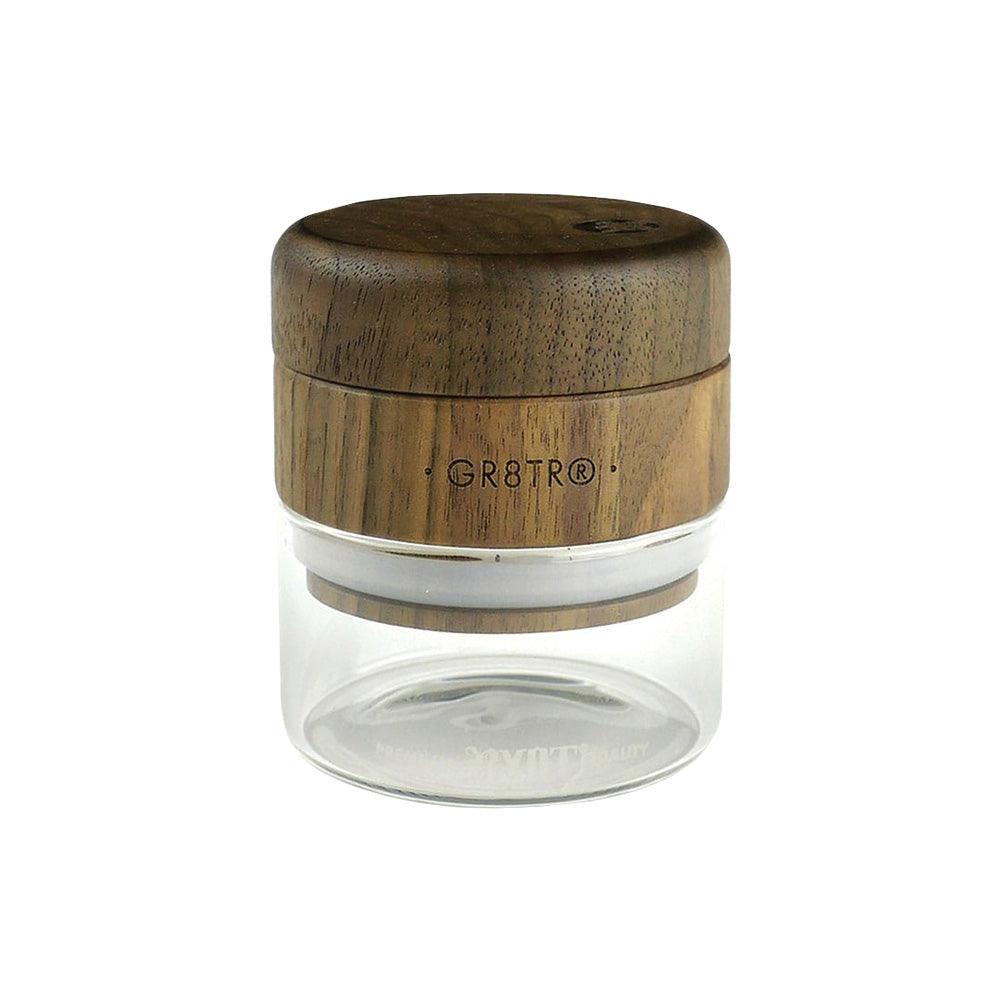 RYOT Solid Wood GR8TR Top w/ Glass Jar - SmokeWeed.com