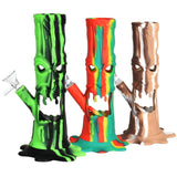 Scary Tree Silicone/Glass LED Water Pipe - 9"/14mm F/Colors Vary - SmokeWeed.com