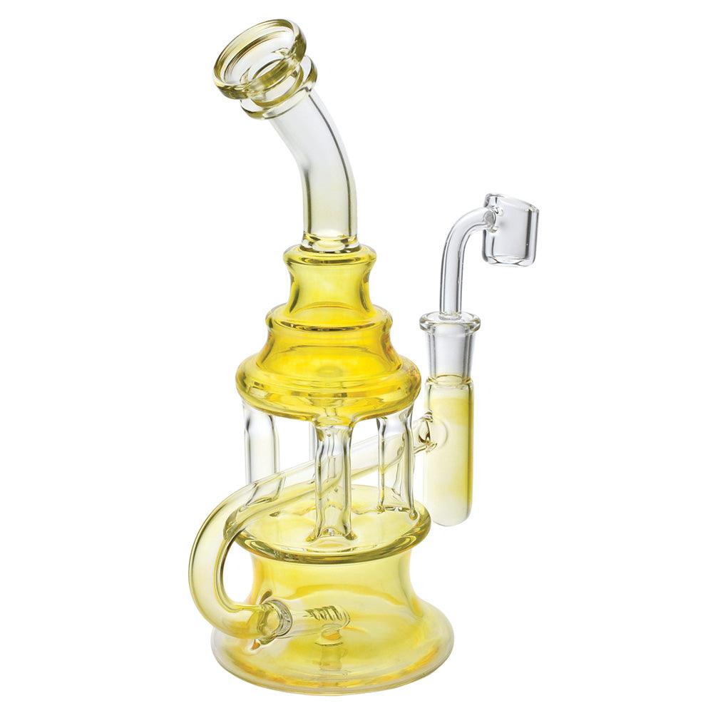 Silver Fumed Oil Rig - 8" / 14mm Female - SmokeWeed.com