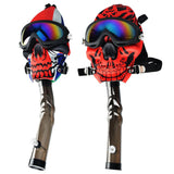 Ski Goggle Gas Mask w/ Acrylic Water Pipe - 18"/Assorted Styles - SmokeWeed.com