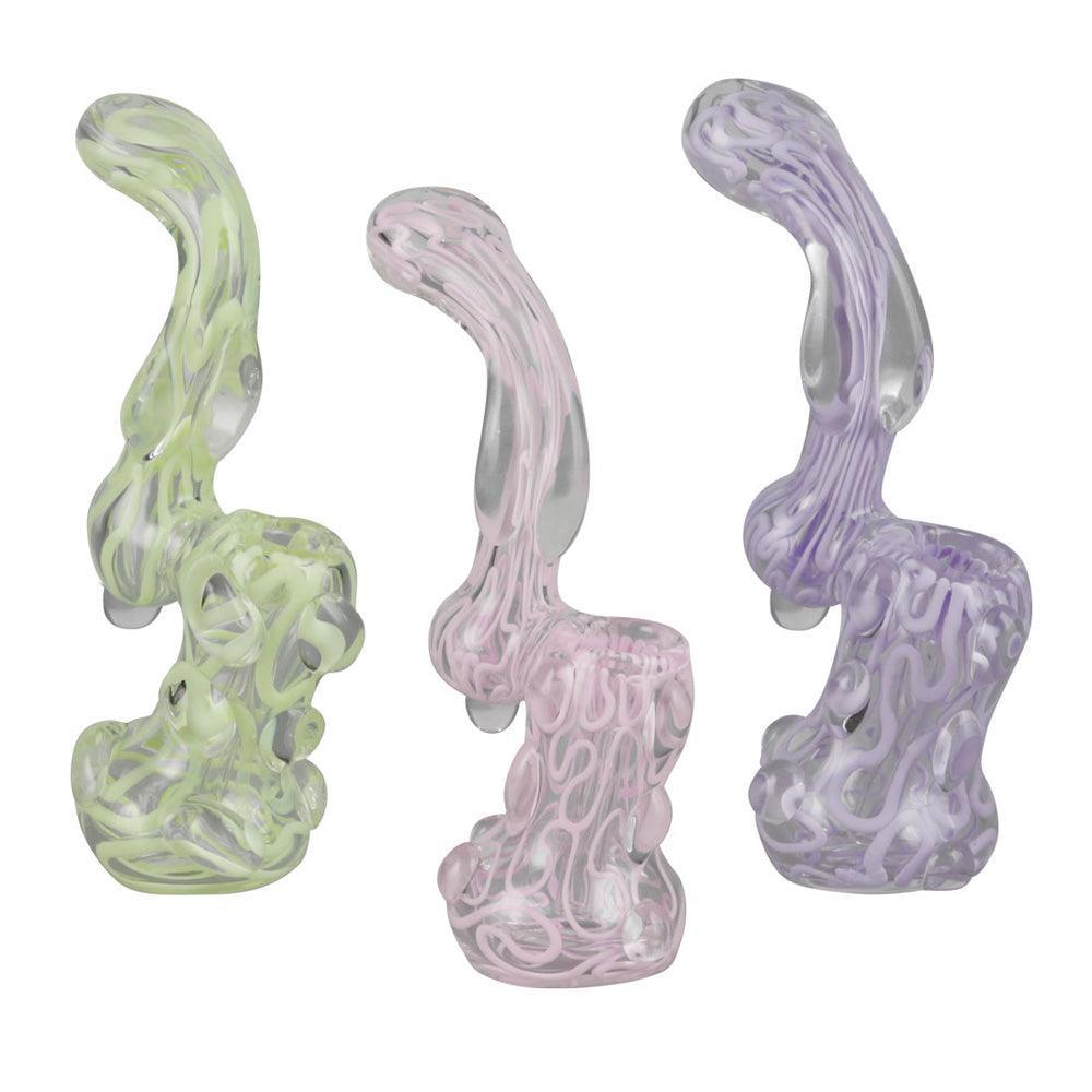 Slime Glass Bubbler - 5.5" / Colors Vary - SmokeWeed.com