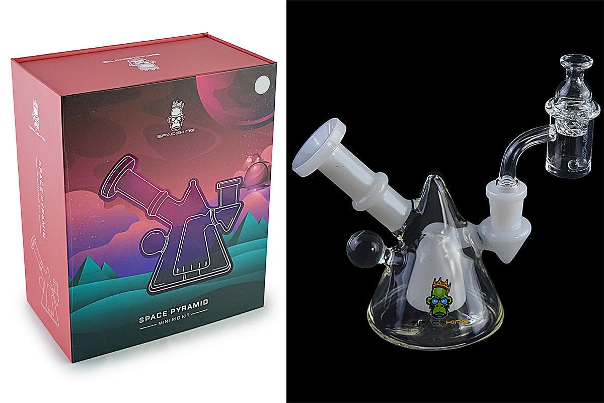 Space King Glass - 'Space Pyramid' Mini Rig - SmokeWeed.com