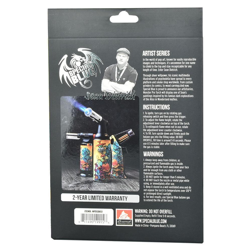 Special Blue Sean Dietrich Monster Pro Torch Lighter - 8" - SmokeWeed.com