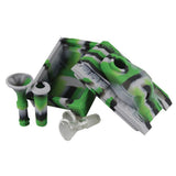 Tank Silicone Waterpipe - 6" / 14mm F / Colors Vary - SmokeWeed.com