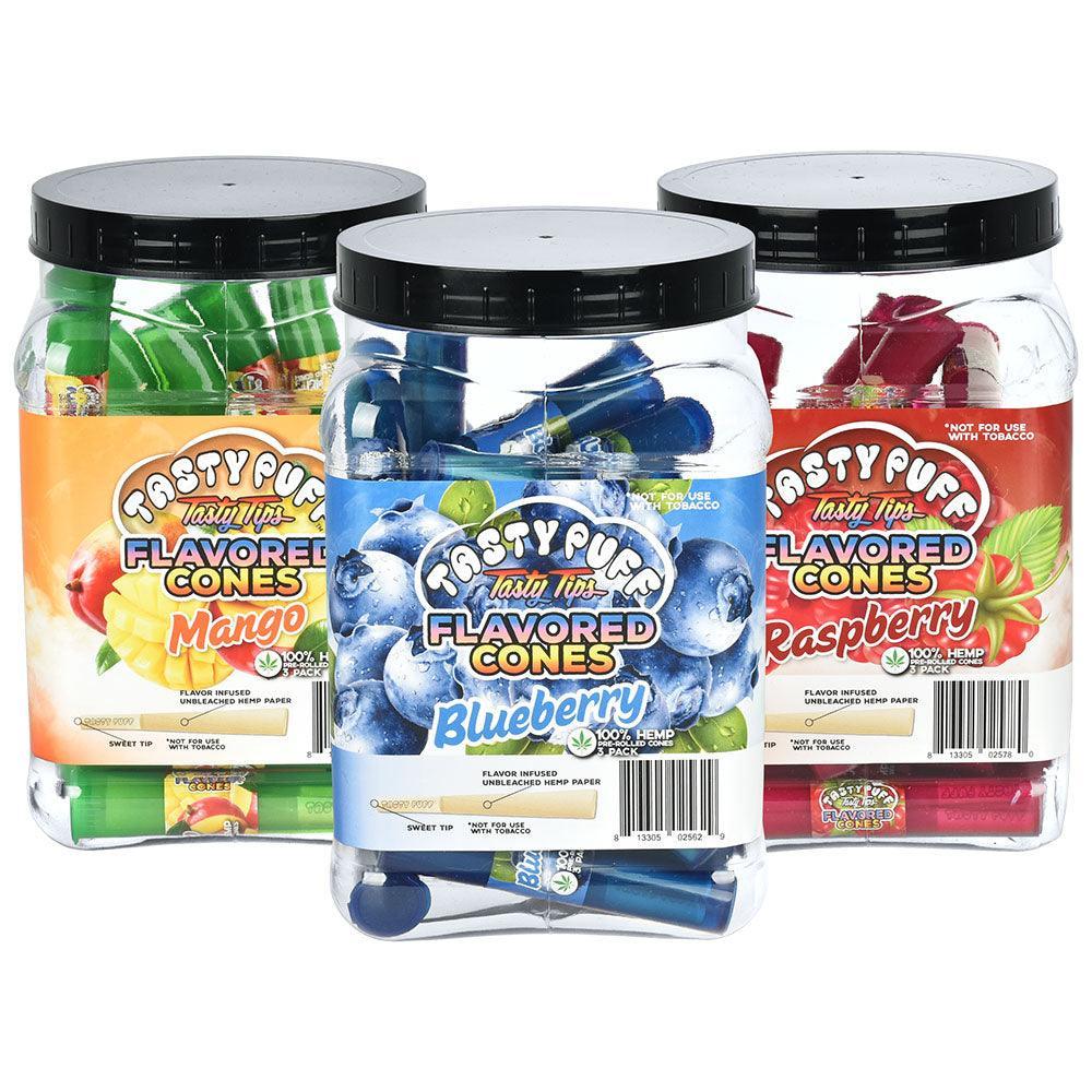 Tasty Puff Tasty Tips Pre-Rolled Cones | 3pk | 30pc Display - SmokeWeed.com