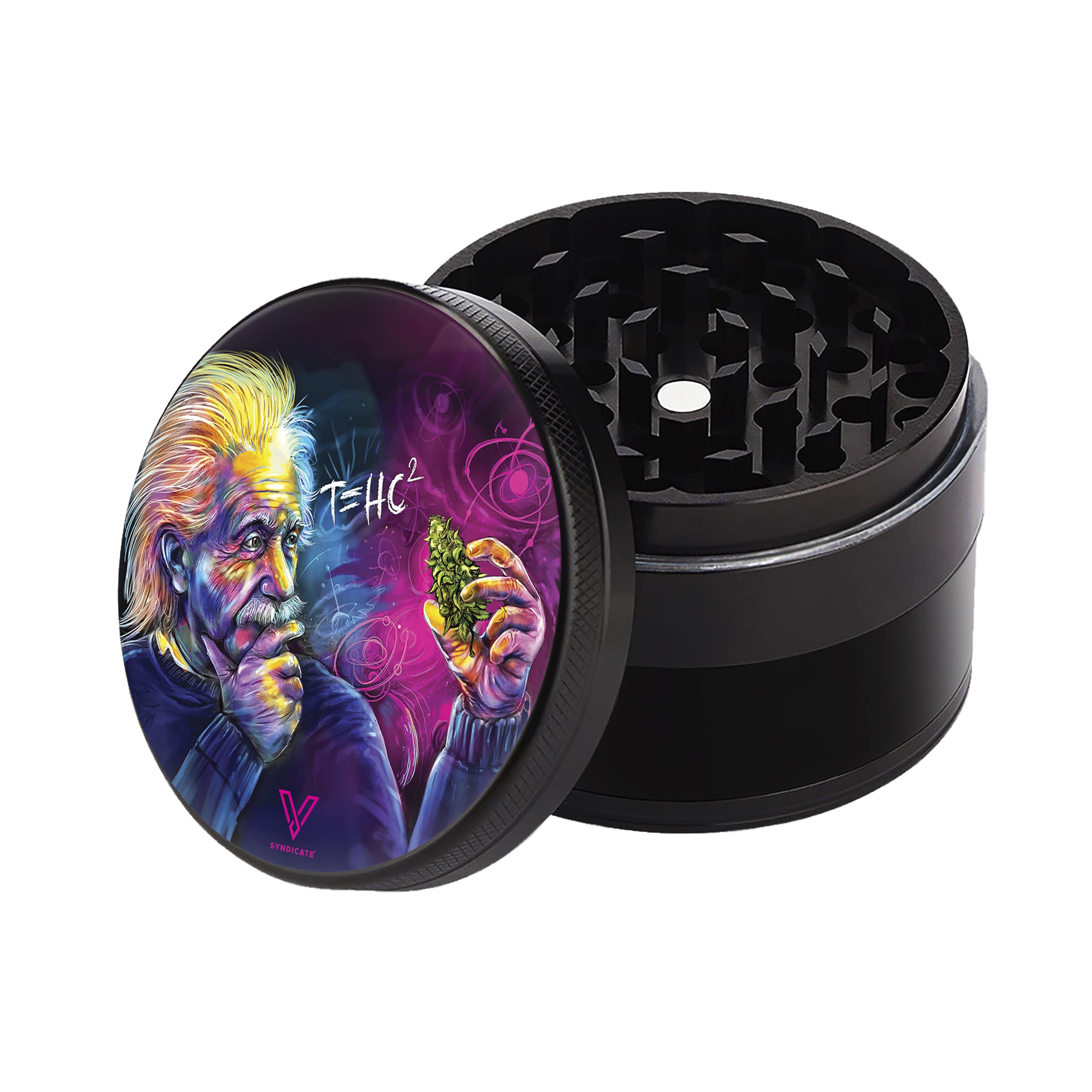 T=HC2 Einstein 4-Piece CleanCut Grinder (Nonstick) - SmokeWeed.com