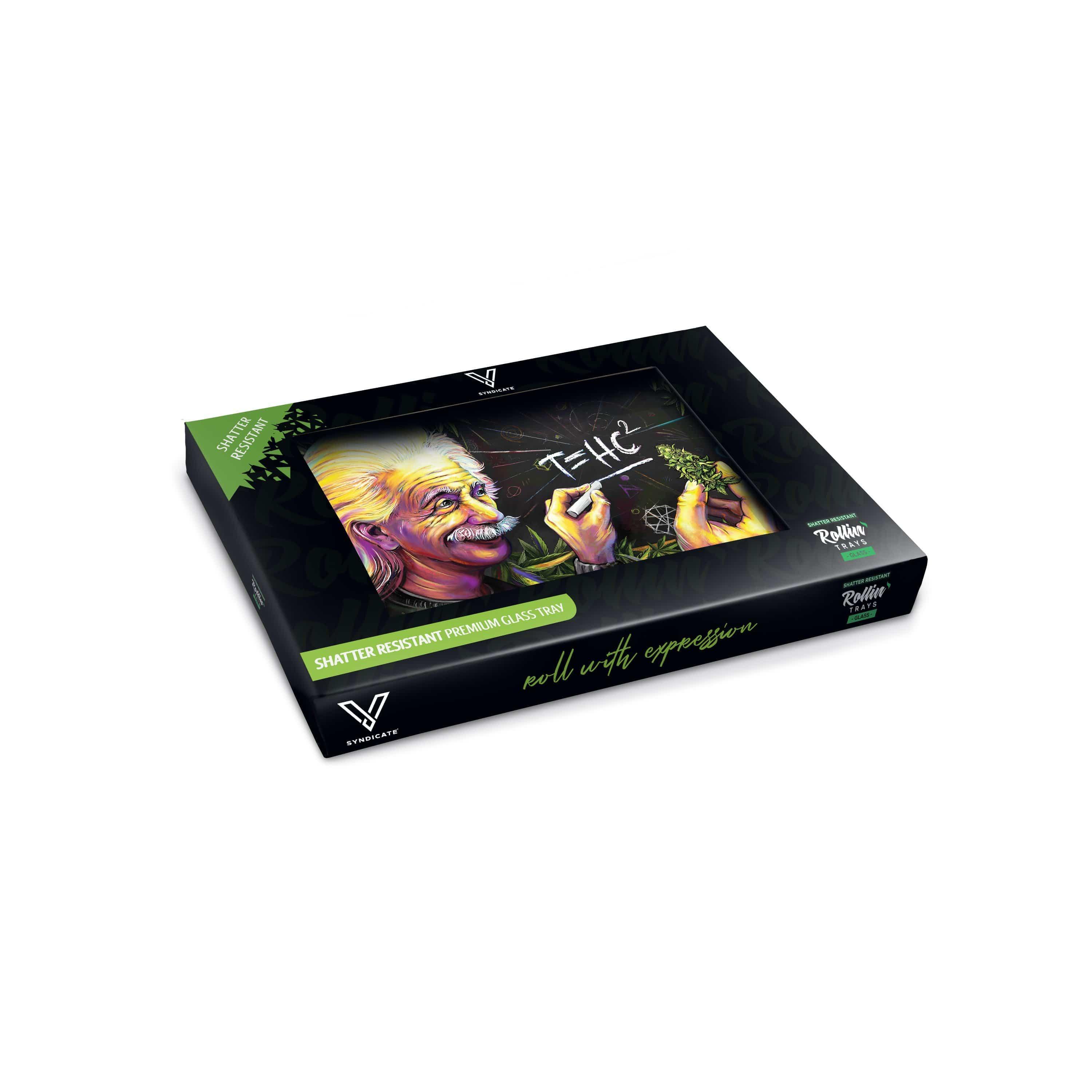 T=HC2 Higher Education Glass Rollin' Tray - SmokeWeed.com