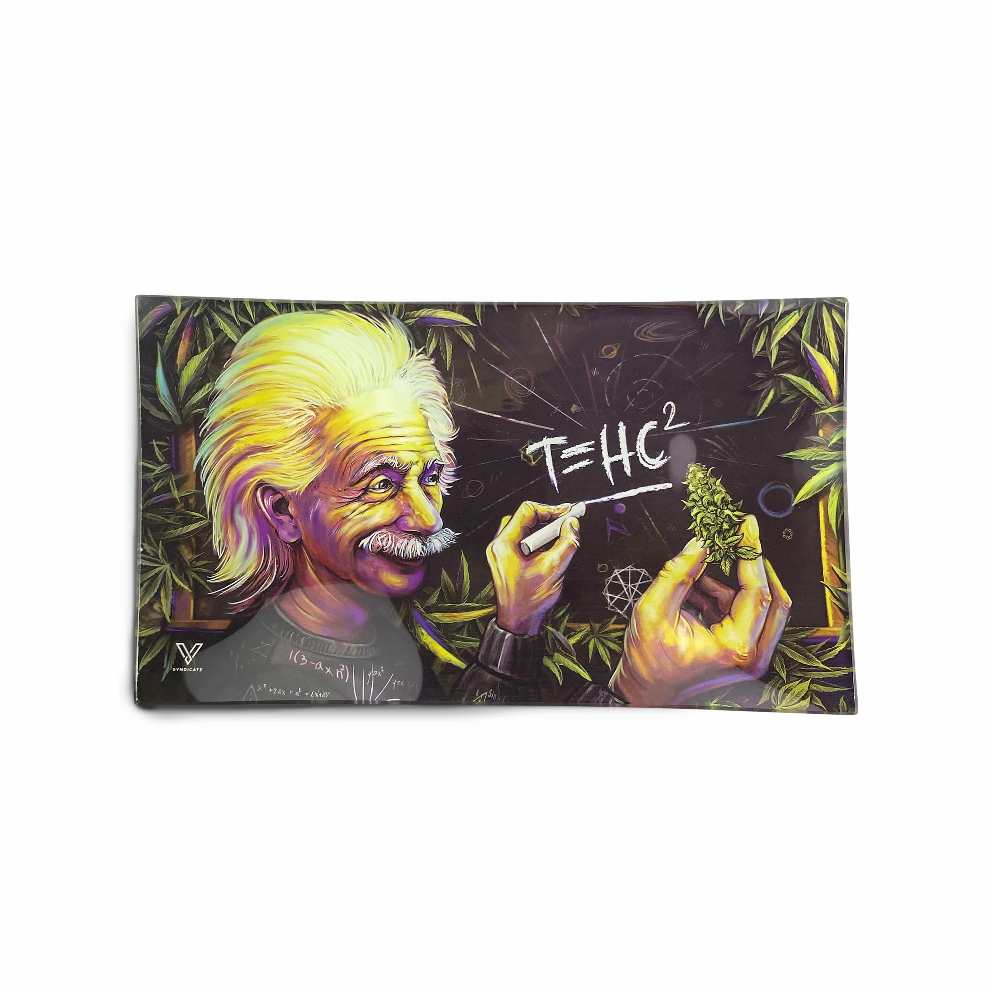 T=HC2 Higher Education Glass Rollin' Tray - SmokeWeed.com