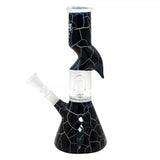 Thug Life | 10" Cracked Stone Glass Water Pipe - SmokeWeed.com