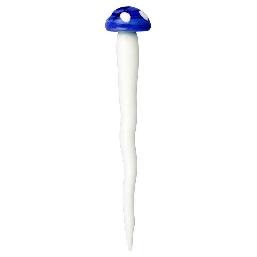 Toadstool Mushroom Twisted Glass Dab Tool - SmokeWeed.com