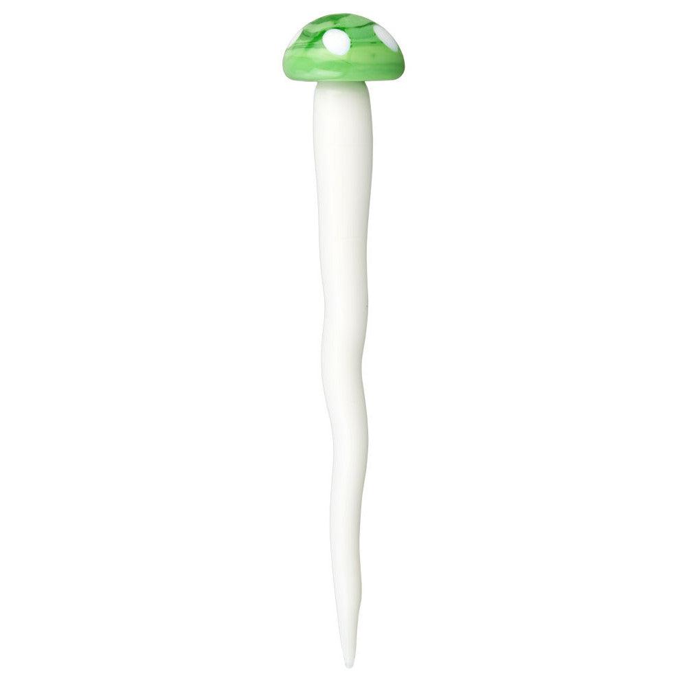 Toadstool Mushroom Twisted Glass Dab Tool - SmokeWeed.com