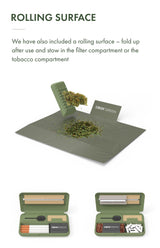 Tobox Green All-In-One Pocket Size Smell-Proof Stash Box Rolling Kit - SmokeWeed.com