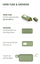 Tobox Green All-In-One Pocket Size Smell-Proof Stash Box Rolling Kit - SmokeWeed.com