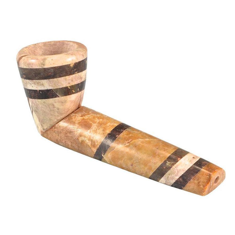 Tri-Tone Marble-Colored Stone Pipe - SmokeWeed.com