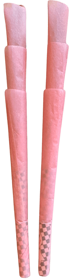 Unbleached Pretty Pink King Size Natural Rolling 6 Cones Pack - SmokeWeed.com