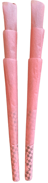 Unbleached Pretty Pink King Size Natural Rolling 6 Cones Pack - SmokeWeed.com