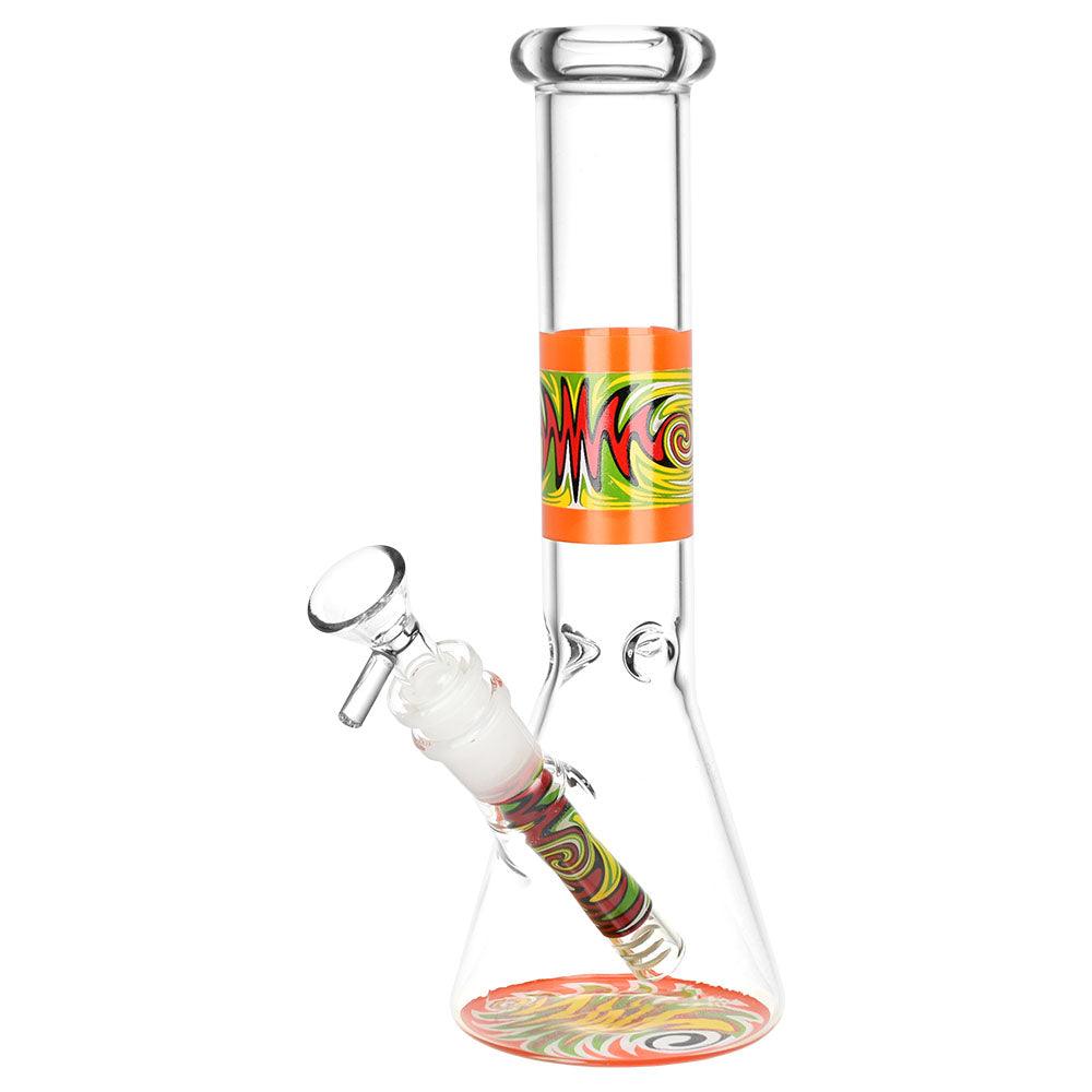 Vacillating Vibe Beaker Water Pipe - 9.75" / Colors Vary - SmokeWeed.com