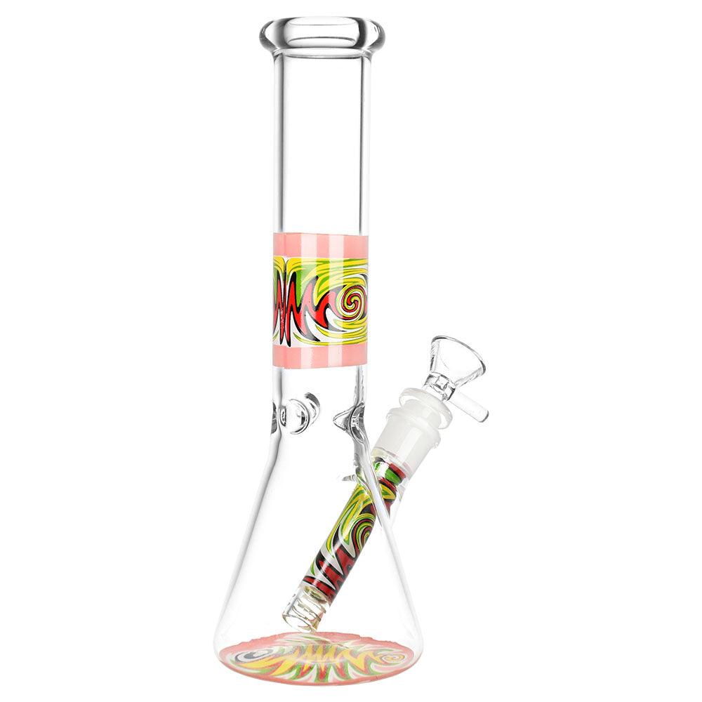 Vacillating Vibe Beaker Water Pipe - 9.75" / Colors Vary - SmokeWeed.com