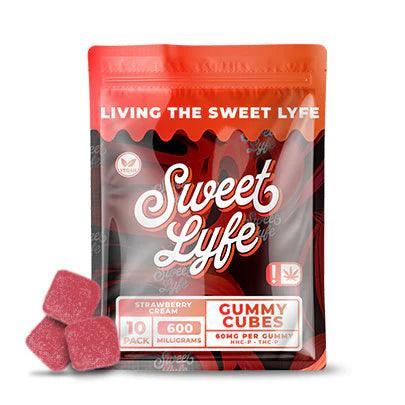 Vegan Gummies 600MG D8+HHC+THCP - Bag - Strawberry Cream - SmokeWeed.com